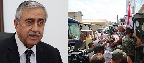 North Cyprus News - Akinci - Farmers protest