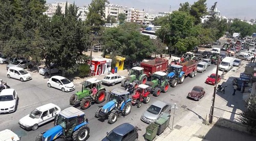 North Cyprus News - Farmers protest - Nicosia