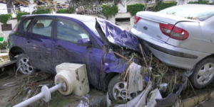 North Cyprus News - Cars damaged by TRNC-floods