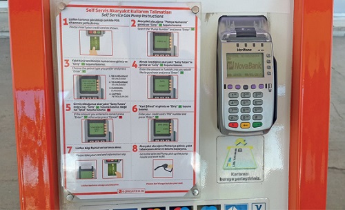 North Cyprus News - Self Service Fuel pump