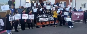 Protest outside Iskele District Court