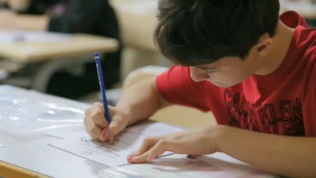 Student - at desk