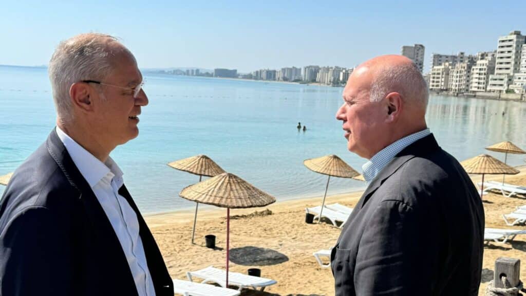 Iain Duncan Smith and his delegation visited and inspected Maraş together with Oğuzhan Hasipoğlu UBP