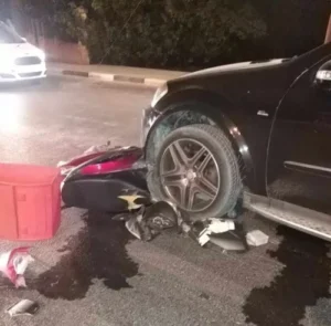 Motorcyclist hit by drunk driver - Famagusta