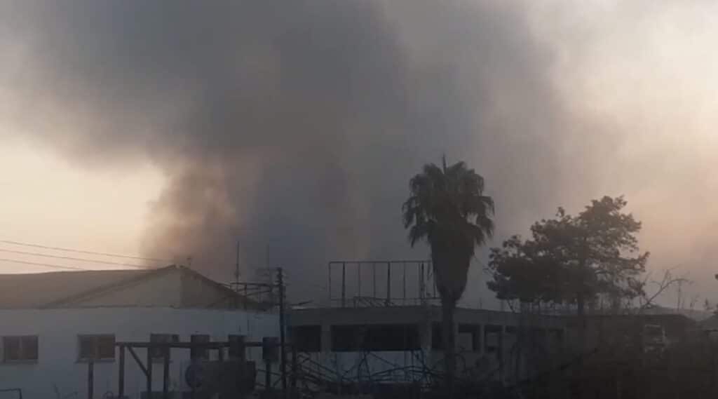 Fire in Nicosia Industrial Zone