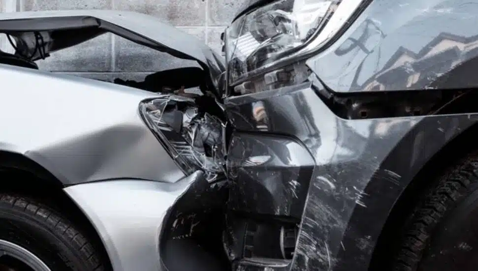 photo of two damaged cars (Traffic Accident)